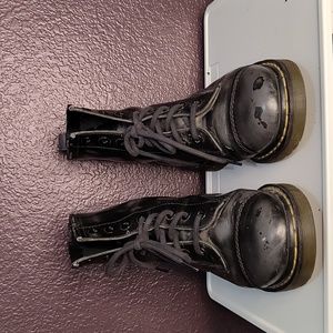 Dr doc martens 8 hole distressed black and grey RETIRED STYLE